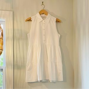 Amanda Uprichard White A-line Shirt Dress